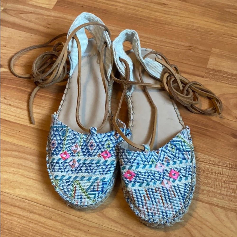 Mix No. 6 Canina Pastel  Tie Up Sandal - Picture 2 of 5